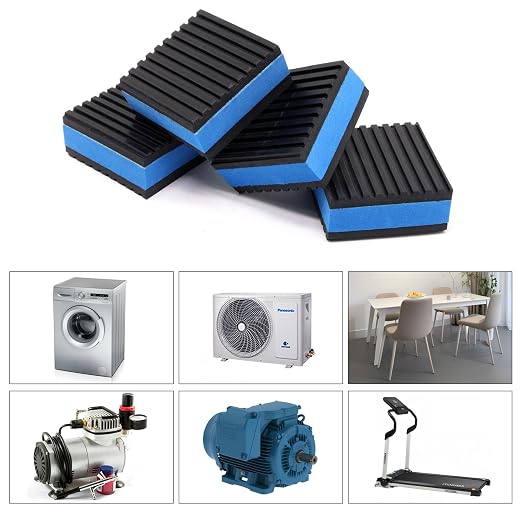 Rubber Anti Vibration Pads, Heavy Duty Mechanical Vibration Isolator Pads - Image 5