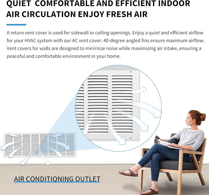 32x12 Return Air Grille, Air Return Vent Cover, Flat Vent Cover, Rejillas De - Image 7