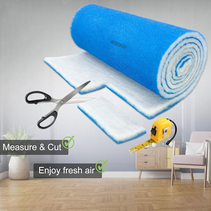 Premium Air Vent Polyester Filter Roll MERV 8 HVAC Furnace Filters Cut to Fit - Image 2
