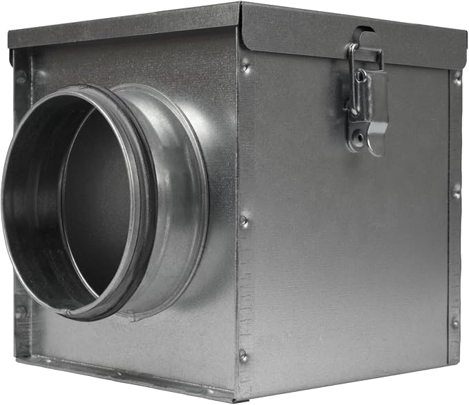 Repa Market 4" Duct Air Filter Box – Galvanized Steel Inline Dryer Filter by RepaMarket