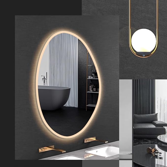 Inner Sand Smart Illuminated LED Bathroom Mirror, Wall Mounted Multifunction - Image 7