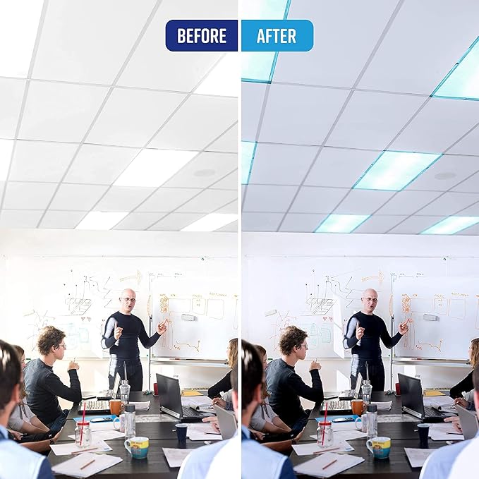 Fluorescent Light Covers for Classroom or Office | Magnetic Fluorescent Light - Image 6