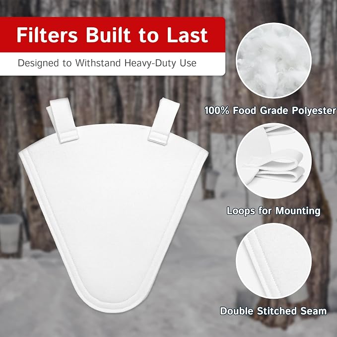 The Felt Store Synthetic Maple Syrup Filter Cone – Reusable Heavy-Duty - Image 2