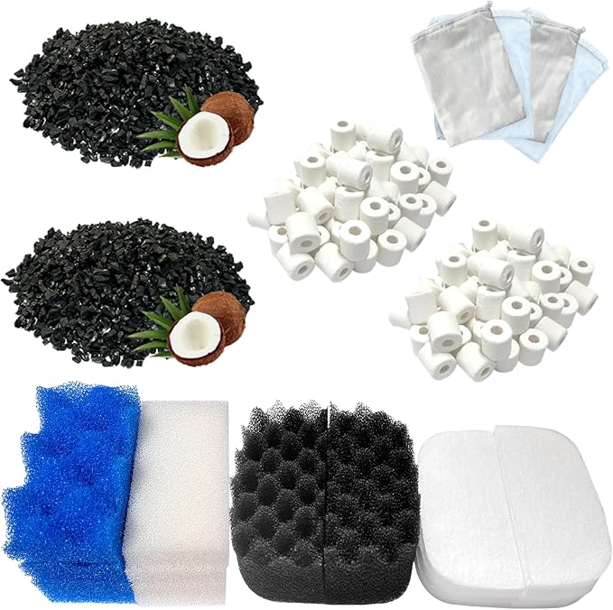 24 Sets Aquarium Replacement Media Maintenance Kit Compatible by BEAUFAN