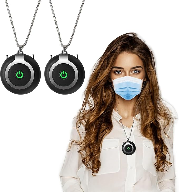 Rechargeable Ionizer Air Purifier, Wearable Air Purifier, Mini Necklace Air by ZOCALOK