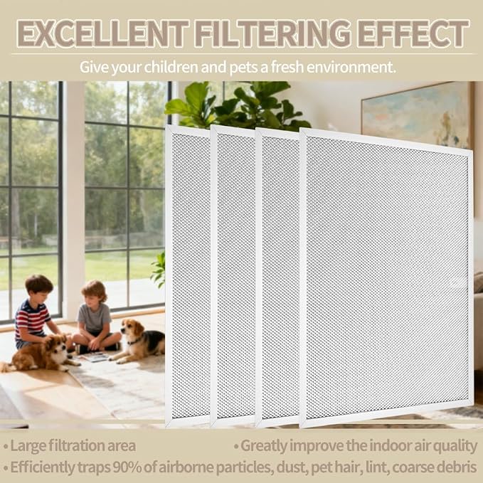 4 Pcs 203368 Air Pre Filter 16'' x 12.5'' Fit - Image 3