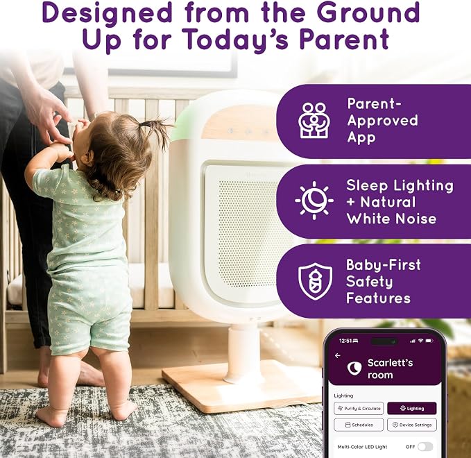Air Purifier for Baby | Proprietary Safe-Sleep Design | Medical-Grade HEPA - Image 5