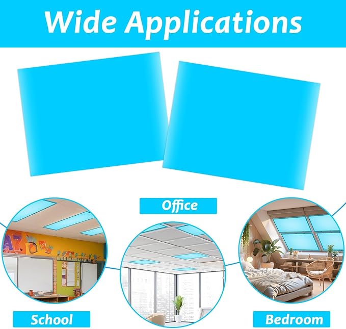 Wiooffen 2 Pcs Fluorescent Light Covers - Image 4