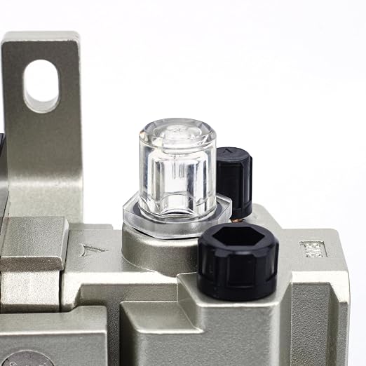 SNS 1/4" NPT Compressed Air Filter Regulator Lubricator Two Units Combo FRL - Image 6
