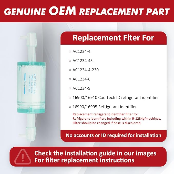 OEM 16913 Refrigerant Identifier Replacement Filter – Compatible Replacement - Image 2