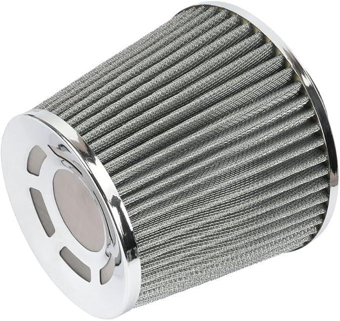 3-inch Cold Air Intake Filter 76mm, High Performance Clamp-On Engine Intake Air by MUGERACING