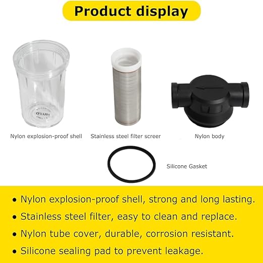 Generic 1" 80 Mesh Water Pump Strainer Filter - Image 6
