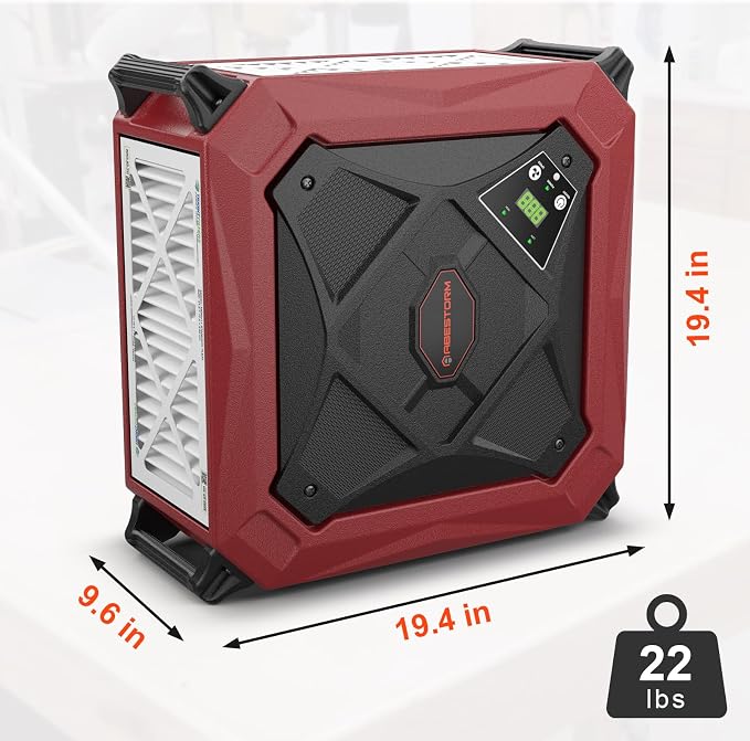 Abestorm 1080 CFM Intake Air Filtration System, 270 Degree Workshop Dust - Image 5
