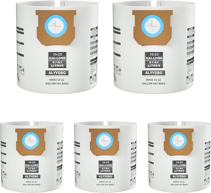 for Shop Vac Bags 15-22 Gallon, Type G 90663 9066300; Type J 90673 9067300 and by ALYYDBG
