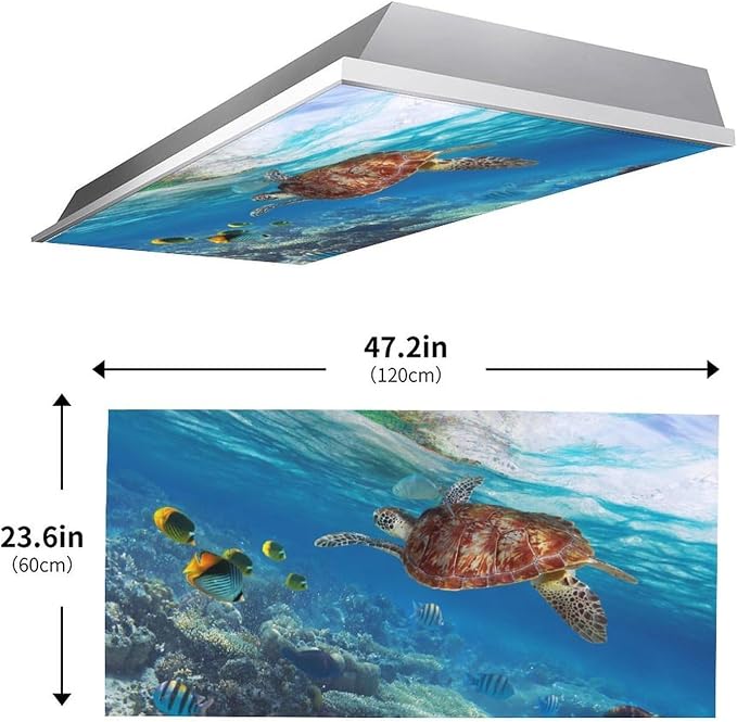 2PCS Sea Turtle Magnetic Fluorescent Light Covers - Image 2