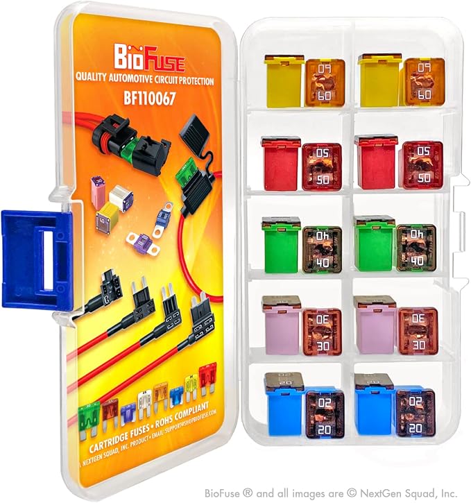 LP JCASE 20-Piece Cartridge Fuse Assortment 20A 30A 40A 50A 60A. Fits Most: - Image 2