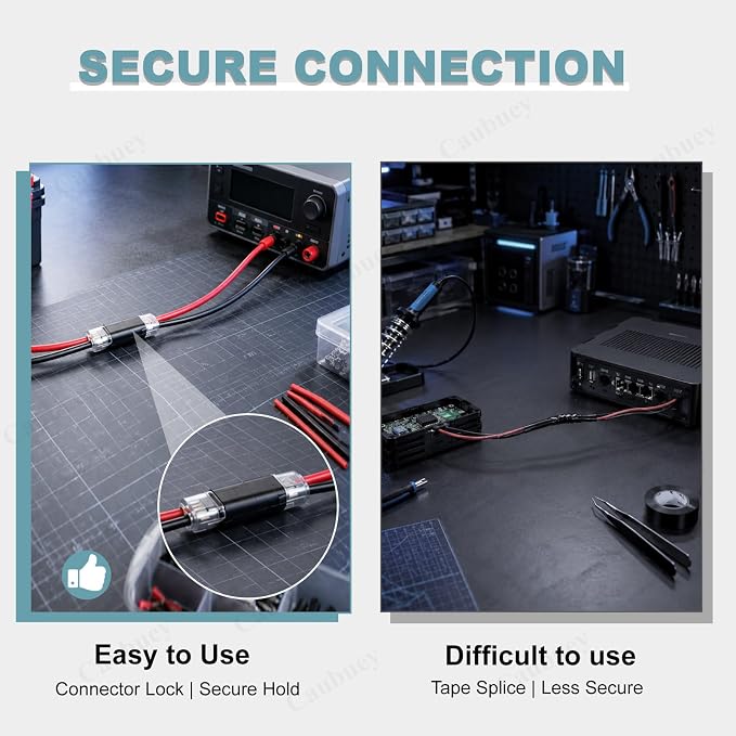 20PCS Quick Connect Wire Connectors, 2 Pin Low Voltage Plug-in Connectors - Image 6