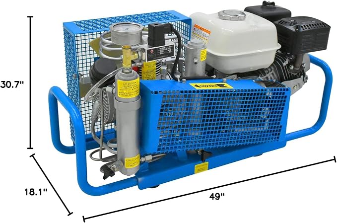 TUXING 4500Psi 300Bar High Pressure Diving Compressor, 3.5CFM100L/min Air Flow - Image 9
