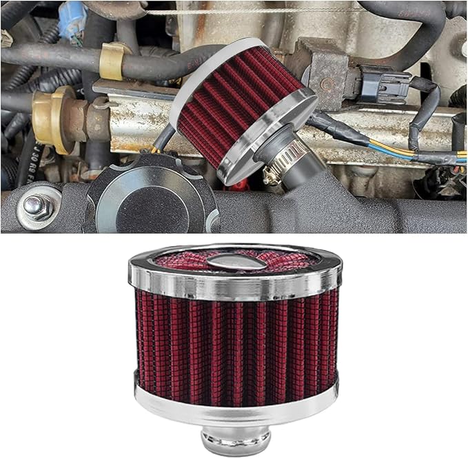 23mm Car Air Filter, 0.9'' High Flow Vent Valve Cover, Breather Filter by Unknown