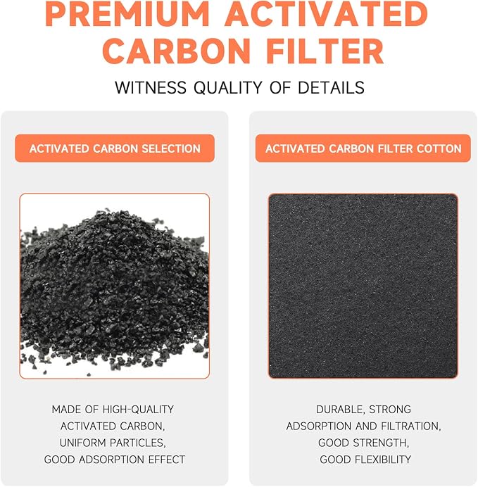 4 x 12 Inch Air Vent Filters Activated Charcoal Carbon Filter Premium Floor - Image 2