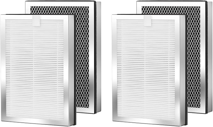 Air Purifier Replacement Filters 4 Pack Compatible by Ferloy