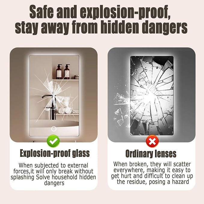 Backlit LED Illuminated Bathroom Mirror - Image 7