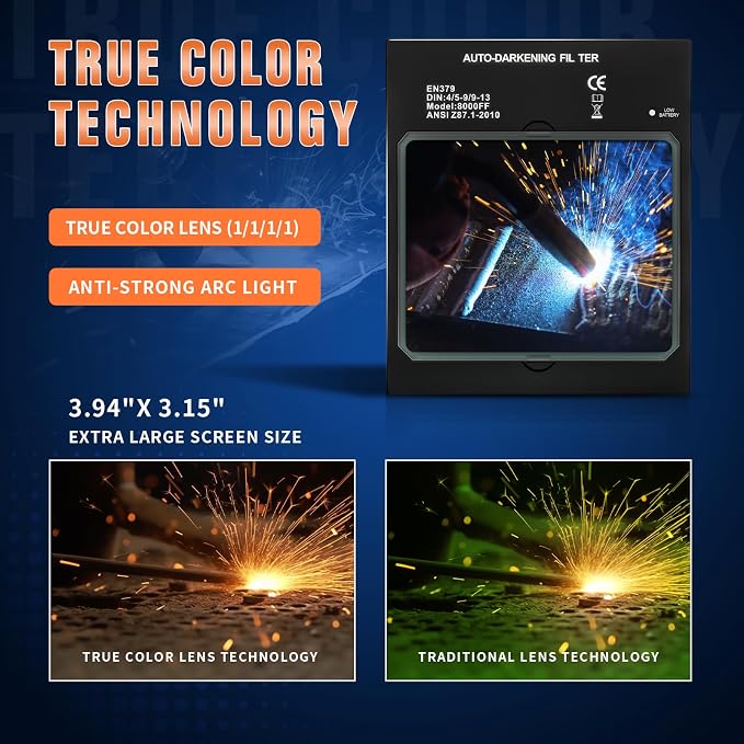 TRQWH Auto Darkening Welding Lens - Image 2