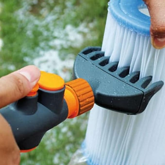 Pool Filter Cartridge Cleaner Tool | Quick Handheld Heavy Duty Cleaning Brush - Image 2