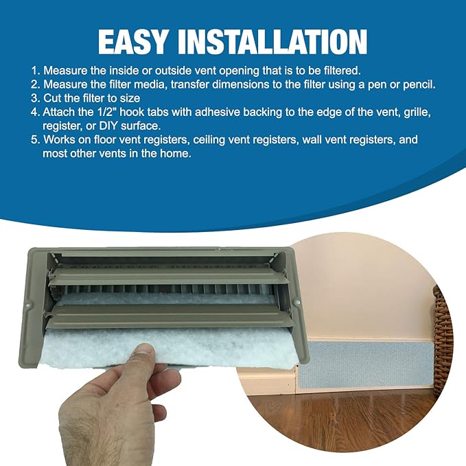 Air Vent Filters Kit, AC & Heating. - Image 2