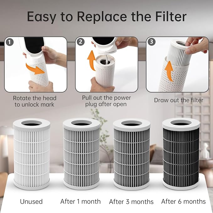 QUEENTY Desktop Air Purifier for office - Image 8