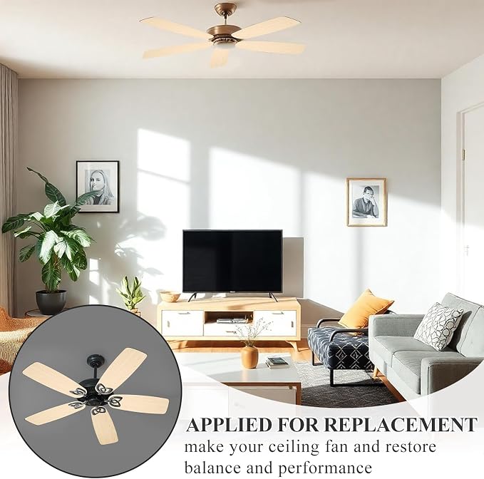 10 Pack Replacement Fan Blades for 42" Ceiling Weatherproof Fan Blades - Image 3