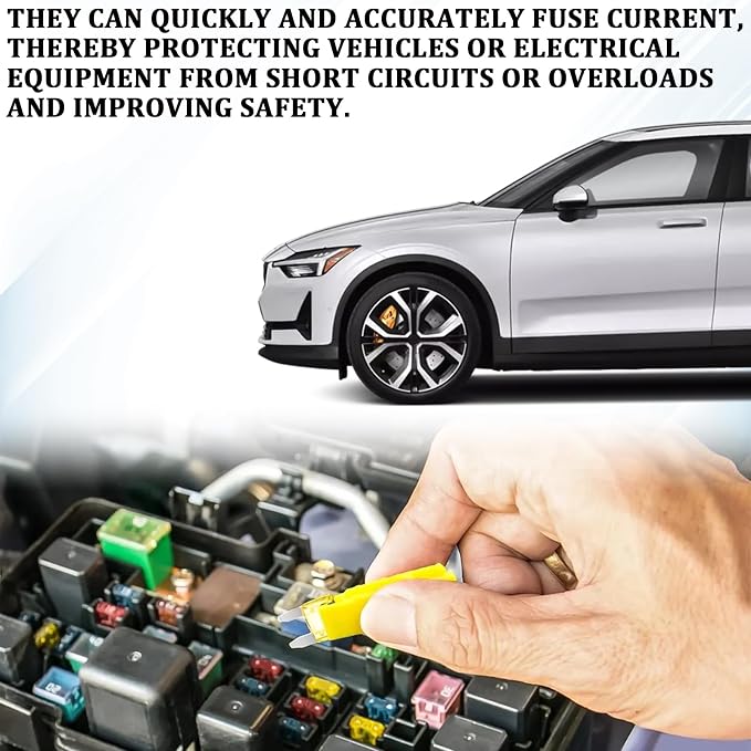 120PCS Mini Fuses Car Fuses Assortment Kit, Auto Blade Fuse Kit - Image 6