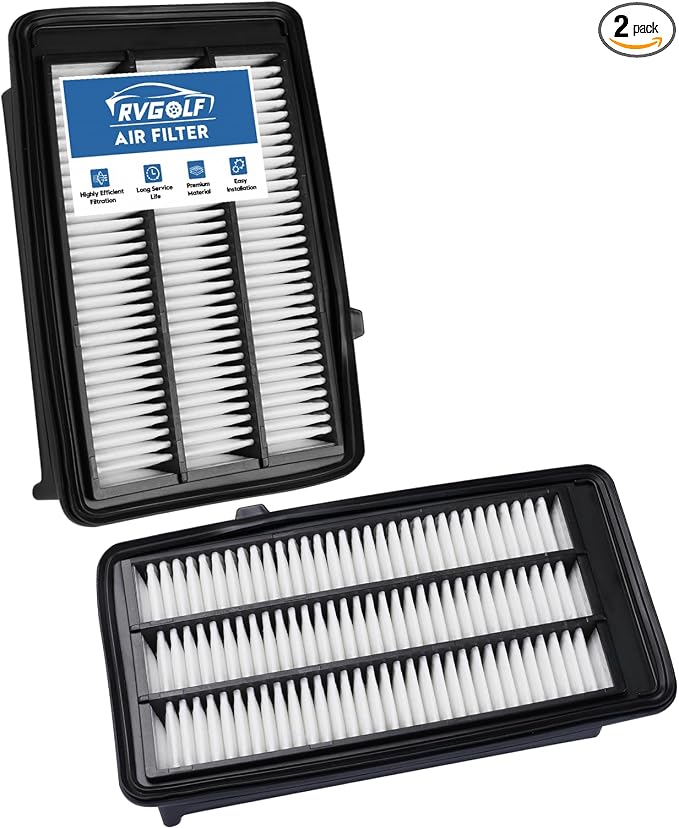 2PCS Engine Air Filter Fit for Honda Civic 2016-2021, CR-V CRV 2017-2022 Air by RVgolf