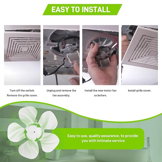 Universal Bathroom Vent Fan Electric Motor S1200A000 by PANDEELS - Image 6