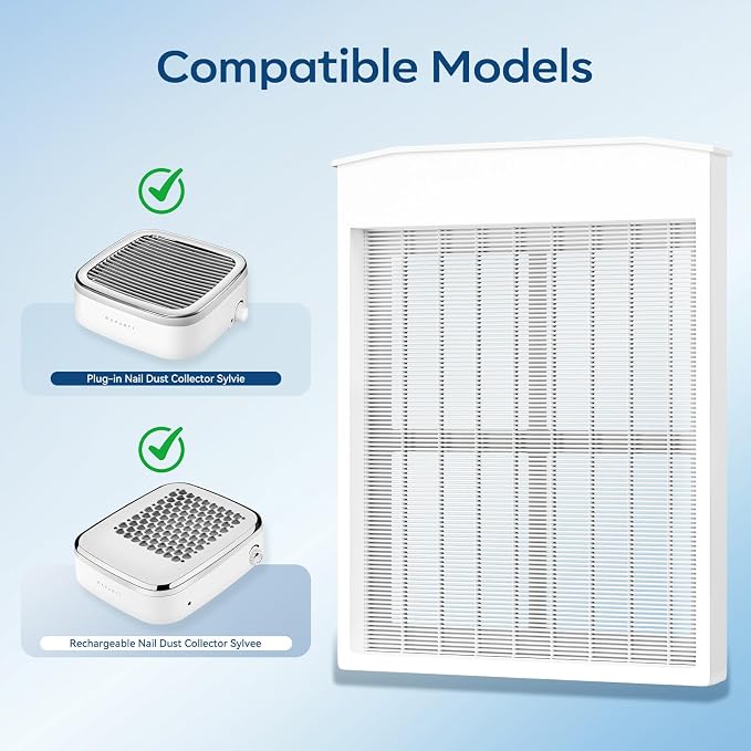 Makartt Nail Dust Collector Filter: G4 High-Efficiency Reusable Nail Dust - Image 2