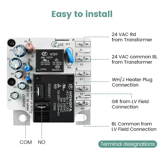 Haoguo Time Delay Relay 12V, The Replacement of RLY02807 Relay Switch, Suitable - Image 4