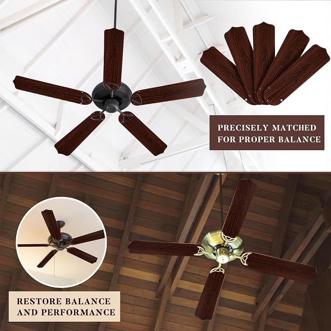 Lineshading 5 Pack 16 1/2" Replacement Fan Blades - Image 4