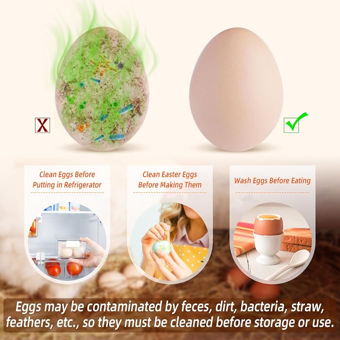 Egg Washer for Fresh Eggs, Egg Scrubber for Fresh Eggs, Egg Brush for Cleaning - Image 3