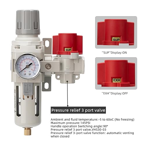Industrial Air Compressor Filter Regulator Combo 3/8" NPT 0-150 PSI Gauge - Image 6