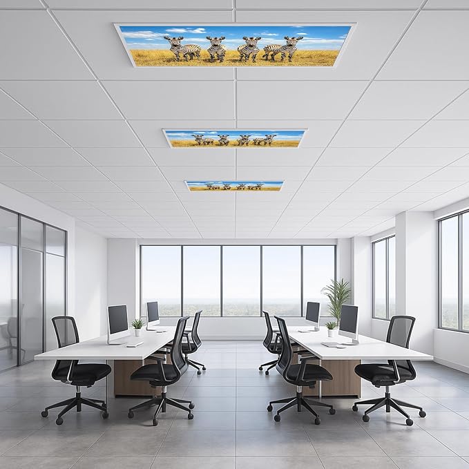 2 Pack Fluorescent Light Covers 4x2 ft Magnetic Light Covers - Image 6