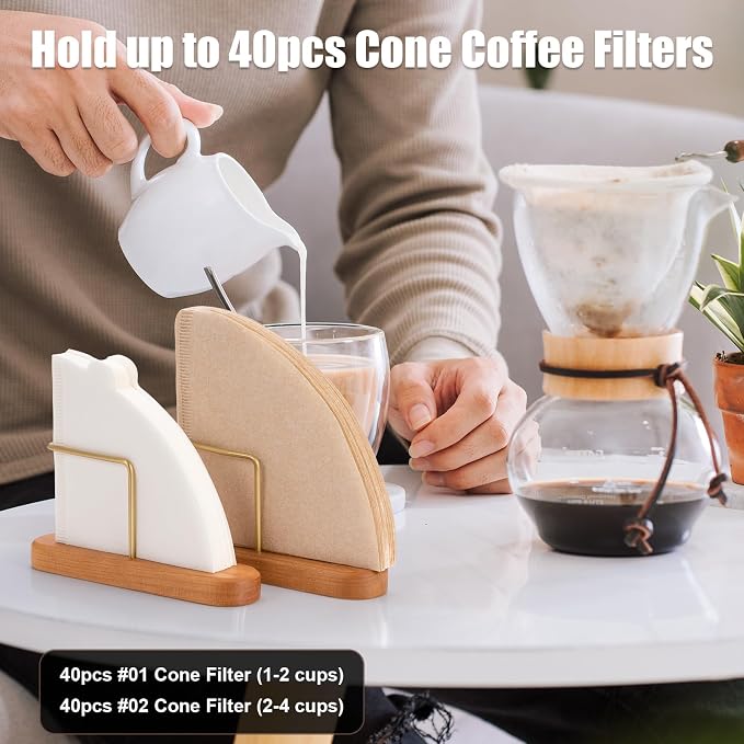Cone Coffee Filter Holder, Stand Coffee Filter Storage, Coffee Filter Container - Image 6