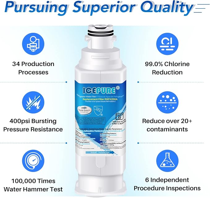 ICEPURE DA97-17376B Refrigerator Water Filter Replacement - Image 7