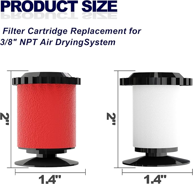 3/8" NPT Air Drying System 0.5 Micron Fiber Filter and 0.01 Micron Coalescing - Image 2
