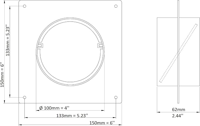 4 inch Duct Connector Flange - Image 2