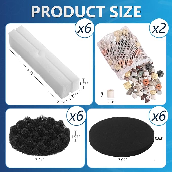 20 PCS Replacement Filter Media Kit - Image 2