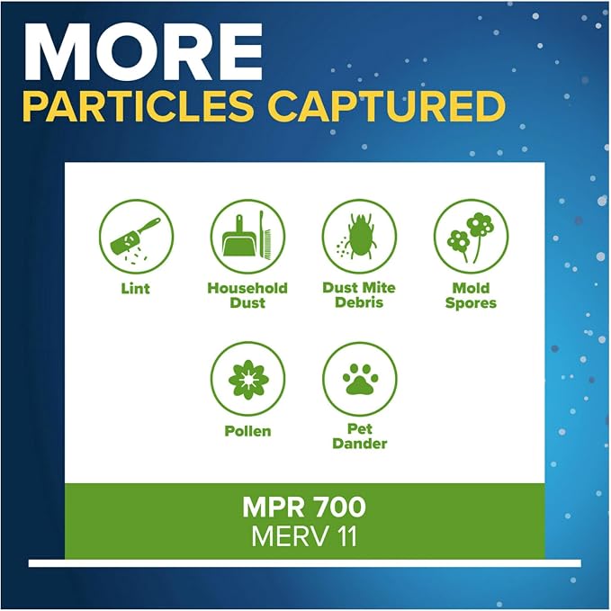 Filtrete 16x25x4 AC Furnace Air Filter, MPR 700, MERV 8, Fits Lennox & - Image 4