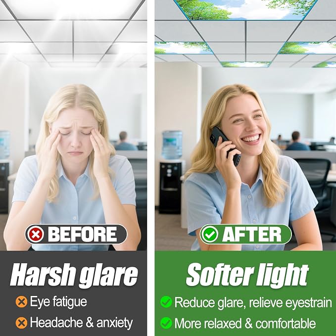 Fluorescent Light Covers with 10 Strong Magnets - Image 3