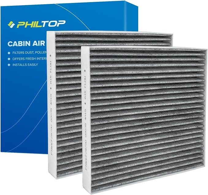 PHILTOP HEPA Cabin Air Filter w/Activated Carbon, Compatible by PHILTOP