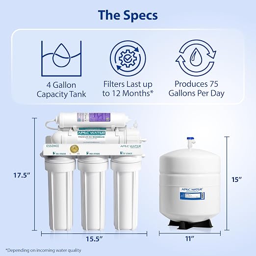 APEC Water Systems ROES-PH75 Essence Series Alkaline Mineral pH+ 75 GPD 6-Stage - Image 7