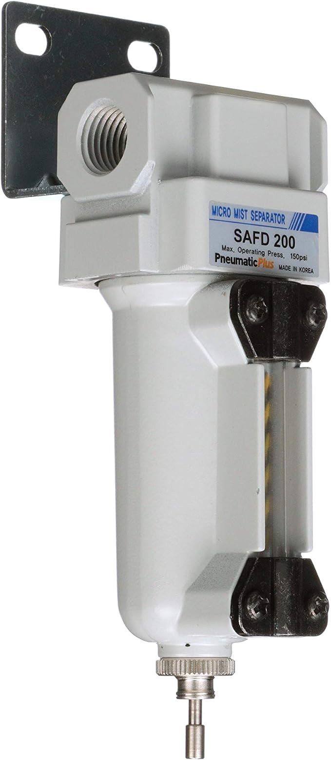 PneumaticPlus SAFD200-N02B-MEP Miniature Compressed Air Coalescing Filter by PneumaticPlus
